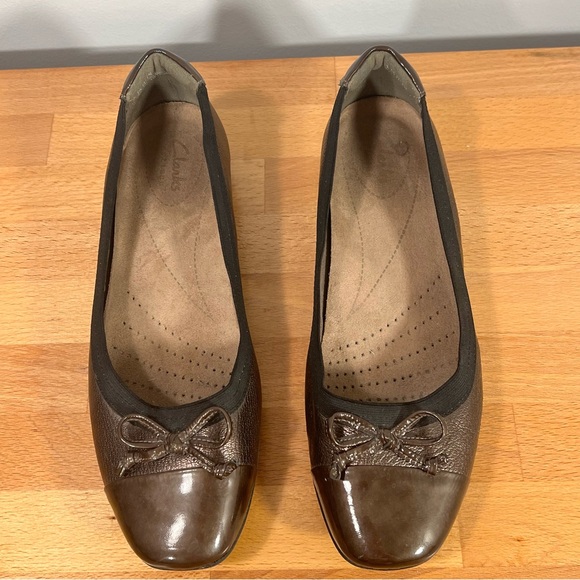 Olive green/brown ballet flats - 7.5 - Picture 5 of 6